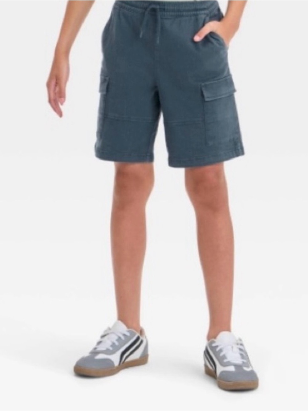 Boys' Mid-Rise Cargo Shorts - Art Class Dark Blue Size medium New